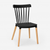 Krzesło o nowoczesnym designie z drewna i polipropylenu Praecisura 