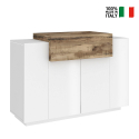 Komoda do salonu biała drewno nowoczesny design Coro Bata Acero Sprzedaż