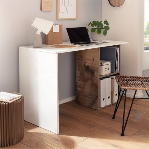 Innowacyjne biurko 110x50cm do biura lub studia Conti Acero Promocja