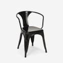 zestaw 4 krzeseł i stół 80x80cm industrialny reims dark 