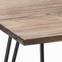 zestaw industrialny stół 80x80cm i 4 krzesła Lix reims 