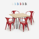 zestaw industrialny stół 80x80cm i 4 krzesła reims light Katalog