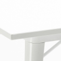 zestaw industrialny stoł 80x80 cm i 4 krzesła Lix century white Zakup