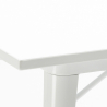 zestaw industrialny stoł 80x80 cm i 4 krzesła century white Zakup