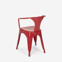 zestaw industrialny stoł 80x80 cm i 4 krzesła Lix century white 