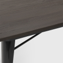 zestaw industrialny stół 120x60cm i 4 krzesła Lix caster 
