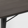 zestaw industrialny stół 120x60cm i 4 krzesła caster 