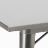 zestaw industrialny stół 80x80cm i 4 krzesła century top light Środki