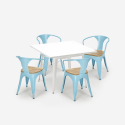 zestaw 4 krzesła i stół 80x80cm century white top light Katalog