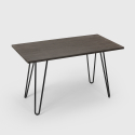zestaw industrialny stół 120x60cm i 4 krzesła wismar wood 