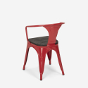 zestaw industrialny 4 krzeseł i stół 120x60cm caster wood 