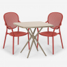 Zestaw 2 krzesła i stół 70x70cm Lavett Wybór