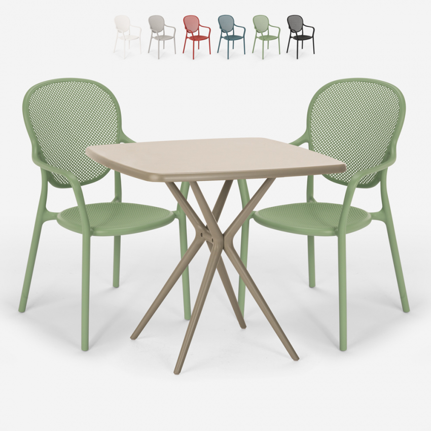 Zestaw 2 krzesła i stół 70x70cm Lavett Katalog Zestaw 2 krzesła i stół 70x70cm Lavett Katalog