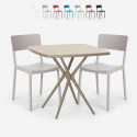 Zestaw 2 krzesła i stół 70x70cm design Regas Stan Magazynowy