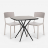 Zestaw stół 70x70cm i 2 krzesła design Regas Dark Oferta