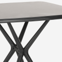 Zestaw stół 70x70cm i 2 krzesła design Regas Dark 