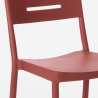 Zestaw stół z polipropylenu 70x70cm i 2 krzesła design Larum 