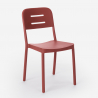 Zestaw stół z polipropylenu 70x70cm i 2 krzesła design Larum 