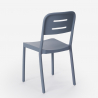 Zestaw 2 krzesła nowoczesny design stół kwadratowy 70x70cm czarny Larum Dark 