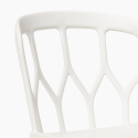 Zestaw stół 80cm i 2 krzesła z polipropylenu Kento Dark Cechy
