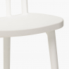 Zestaw stół 80cm i 2 krzesła z polipropylenu Kento Dark Środki