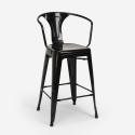wysoki stół 60x60cm i 4 stołki bucket black 