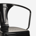 wysoki stół 60x60cm i 4 stołki bucket black 