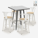 zestaw stolik 60x60cm i 4 taborety bucket top light Oferta