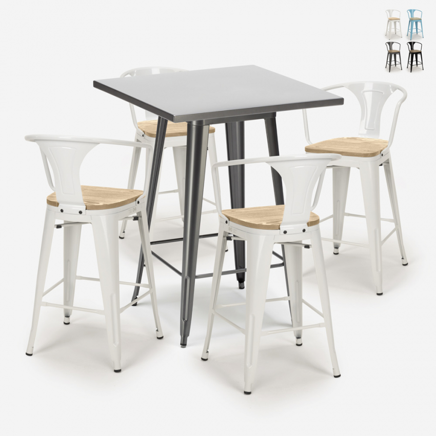 zestaw stolik 60x60cm i 4 taborety bucket top light Oferta zestaw stolik 60x60cm i 4 taborety bucket top light Oferta