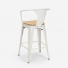 zestaw stolik 60x60cm i 4 taborety bucket top light 