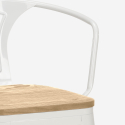 zestaw stolik 60x60cm i 4 taborety bucket top light 