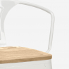 zestaw stolik 60x60cm i 4 taborety bucket top light 