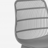 Zestaw 2 krzesła nowoczesny design i stół 80cm Bardus 