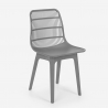 Zestaw stół 80cm i 2 krzesła z polipropylenu Bardus Dark 
