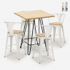 zestaw stół 60x60cm i 4 taborety mason top light Oferta