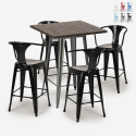 wysoki stolik 60x60cm i 4 taborety bruck Rabaty