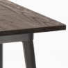 industrialny stół 60x60cm i 4 taborety bruck wood 