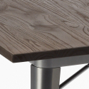 zestaw stół kwadratowy 80x80cm design industrialny 4 krzesła anvil 