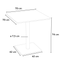 zestaw 2 krzesła i stolik horeca 70x70cm starter 