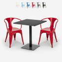 Zestaw stolik Horeca 70x70cm i 2 krzesła Starter Dark Katalog