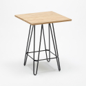 zestaw 4 stołki w stylu vintage i stolik industrialny 60x60 cm rhodes Katalog