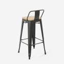 wysoki stolik kawowy 60x60cm i 4 stołki w stylu vintage axel white Stan Magazynowy
