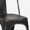 zestaw 4 krzeseł w stylu i industrialny stół 80x80cm state black 
