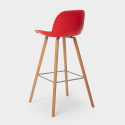 Zestaw 2 taborety i wysoki stolik 60cm Ojala Dark 