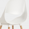 Zestaw 4 krzesła i stół 80x80cm skandynawski design Dax Light Środki