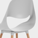 Zestaw 4 krzesła i stół 80x80cm skandynawski design Dax Light 