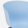 Zestaw 4 krzesła z polipropylenu i stół 80x80cm Krust Light Zakup