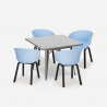 zestaw stół jadalny 80x80cm Lix i 4 krzesła nowoczesny design krust Wybór