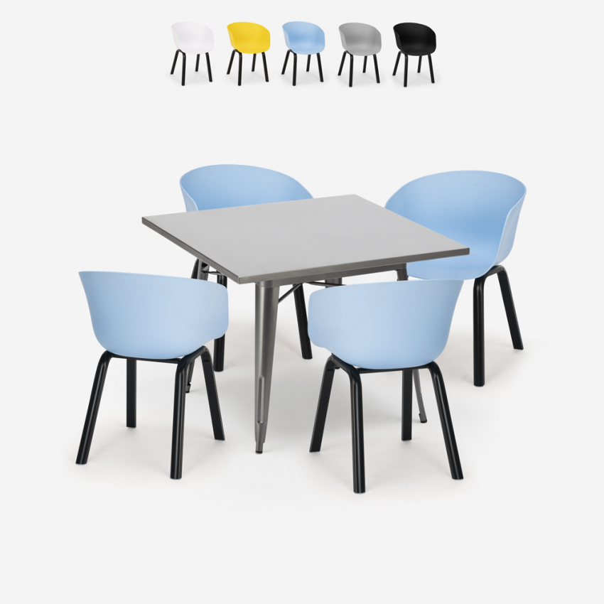 zestaw stół jadalny 80x80cm i 4 krzesła nowoczesny design krust Sprzedaż