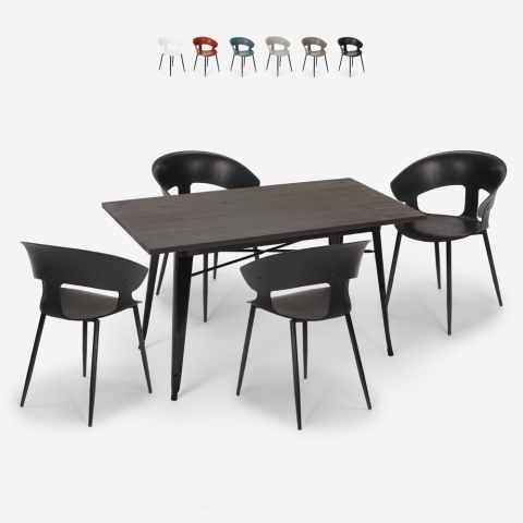 zestaw stół 120x60cm i 4 krzesła Lix tecla Promocja